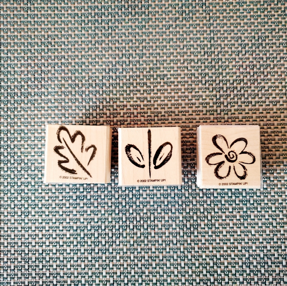 VTG Stampin Up! Leaf Flower
